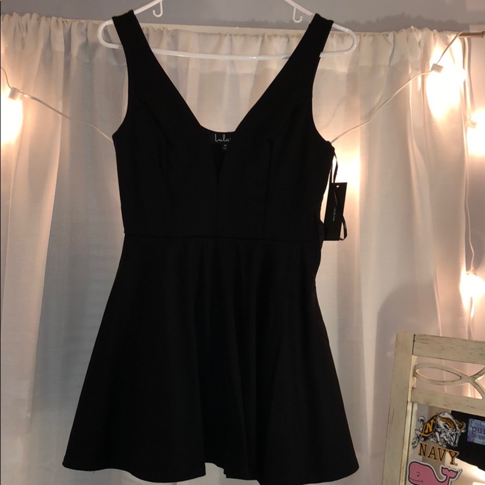 Lulu’s Black Skater Dress